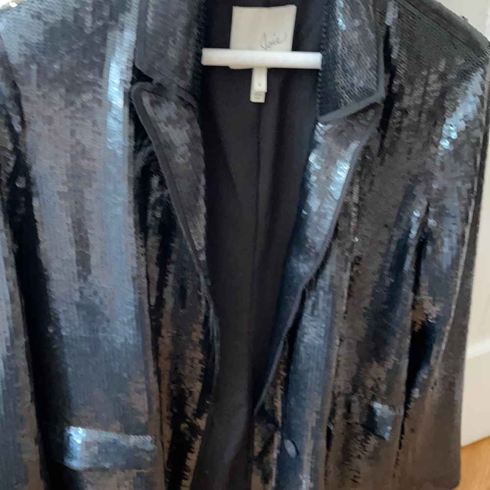 Oversized sequin blazer